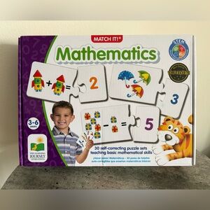 Match Mathematics Puzzle Set Stem Addition Subtraction Math Learning Skills